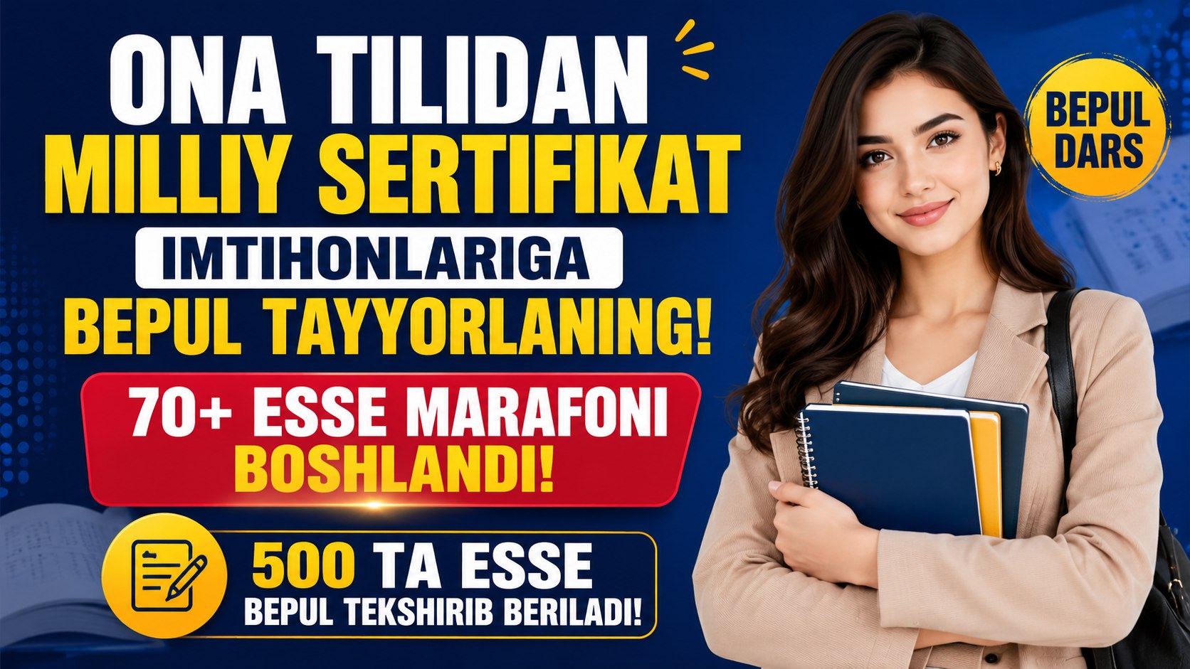 Iskandarova Ona tili Milliy Sertifikat