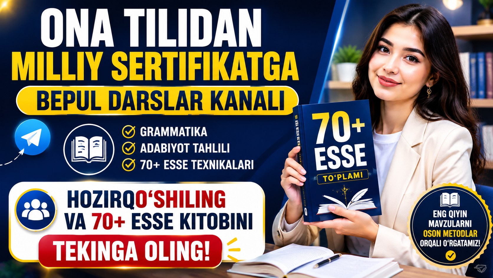 Iskandarova Ona tili Milliy Sertifikat