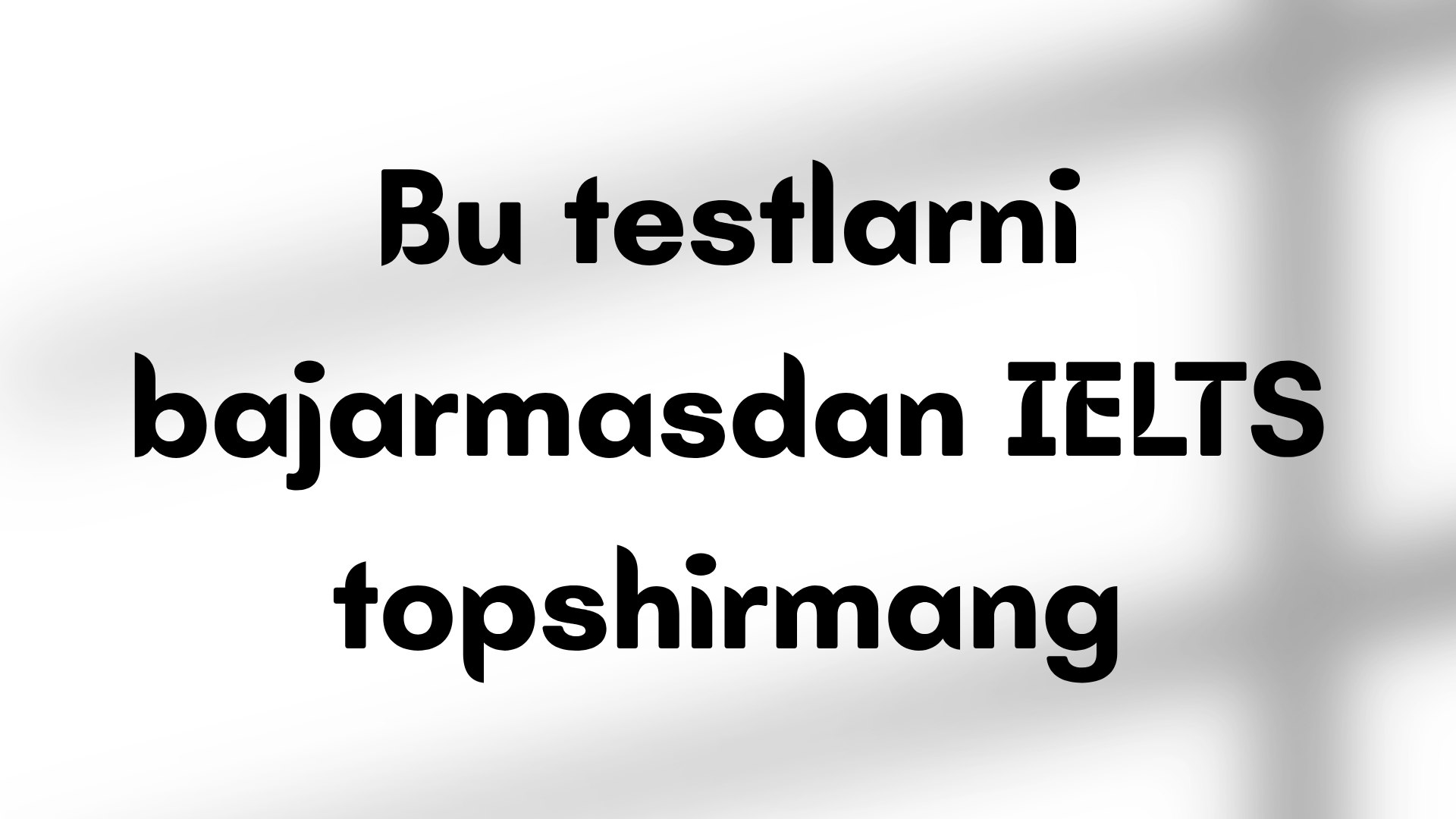 REAL EXAM | IELTS