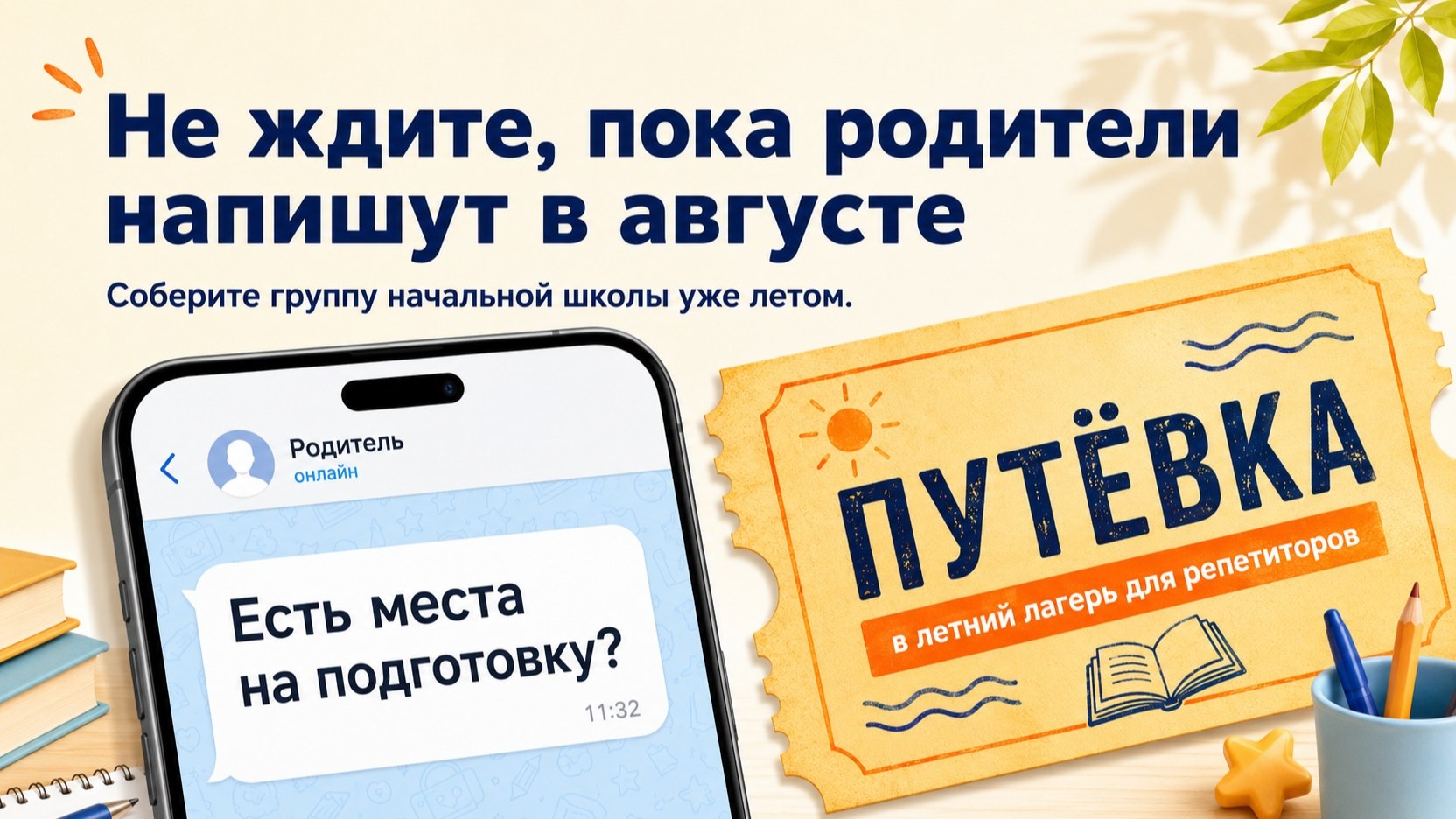Летний лагерь для репетиторов!