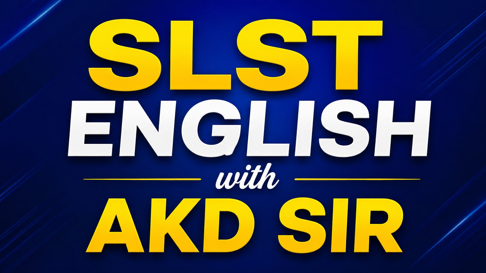 TET, SLST, SSC, PSC, WBCS