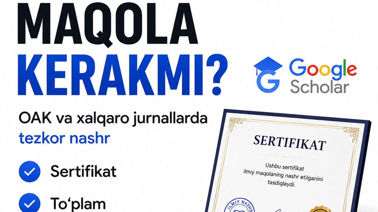 Ilmiy maqolalar nashr etish